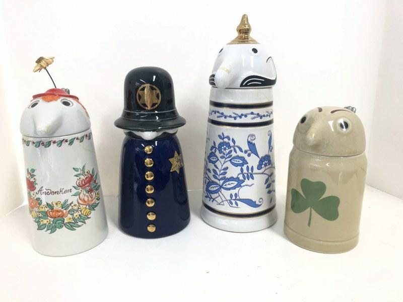 (4) WEBCO steins including Schultz & Dooley, nice estate condition ( some have tape marks which need (1 of 6)