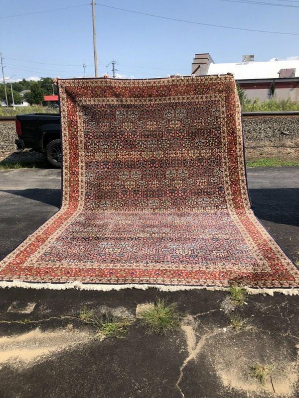 Large estate handmade oriental rug, from Westchester County estate, some sun fading, good overall (1 of 4)
