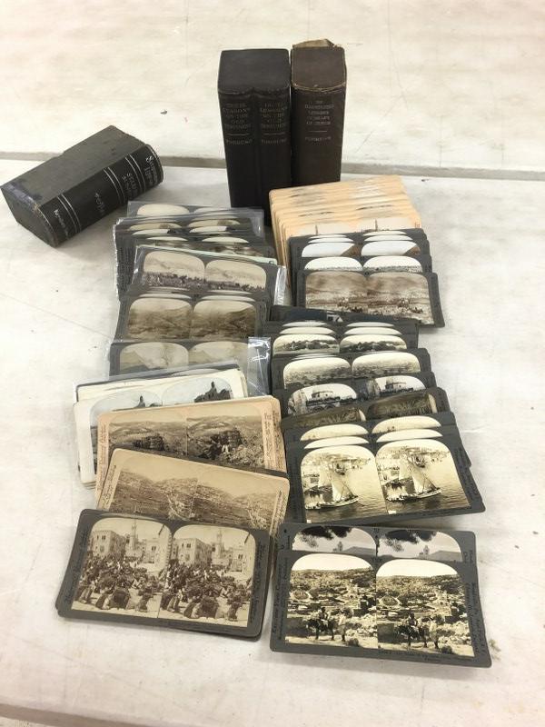 (210) stereoviews of the Middle East by Underwood & Underwood, Keystone, Stereo-Travel Co. Some are: (210) stereoviews of the Middle East by Underwood & Underwood, Keystone, Stereo-Travel Co. Some are housed in boxes, one labeled "Travel lessons on the old Tetament, Forbush", another titled " The Ill