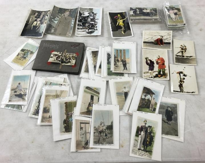 (165) tinted snapshots which includes an album of tinted snapshots. From the estate collection of: (165) tinted snapshots which includes an album of tinted snapshots. From the estate collection of Richard G. Miller's 19th & 20th century hand painted, coloured & tinted photography.