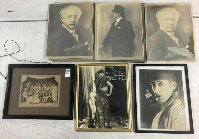 Lot of Theatre related photographs (6) 3 framed, 3 unframed, 2 are signed, one of patriotic theater (1 of 6)