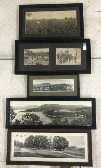 (5) panoramic photographs outdoor scenes -  [Vermont Granite]. Brandon, Vermont Granite Works. (1 of 7)