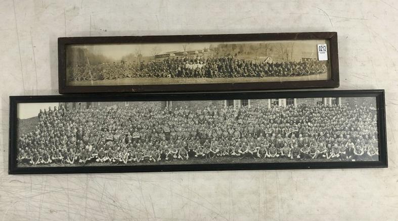 (2) Panoramic Photographs - [Civilian Conservation Corps]. C.C.C. Co. 1222-Camp No. 13 T.V.A., (1 of 3)