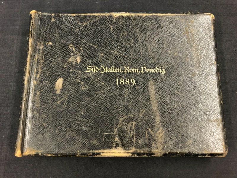 19th c photo album entitled Sud Italien, Rom, Denedig, 1889, (56) images measuring 7.5" x 9.5", some (1 of 11)