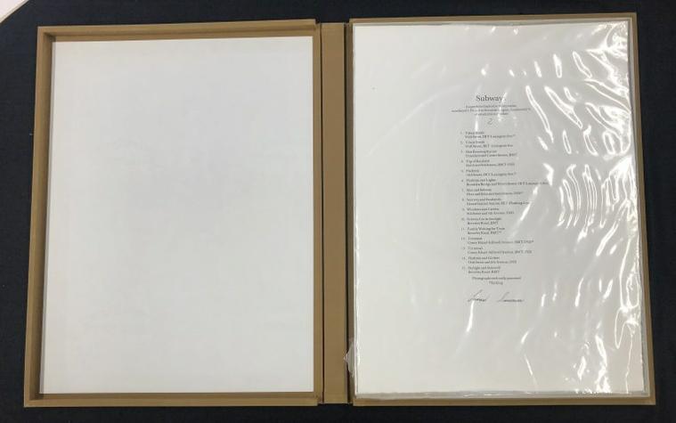 SUBWAYS by Leonard Sussman Ten Photographs & Five etchings of New York 1977, portfolio limited to 30 (1 of 15)