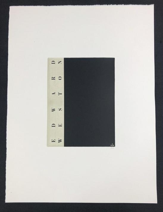 R B Kitaj 1969 Edward Weston screenprint, initialed lower right, actual image measures 13.5" x (1 of 2)