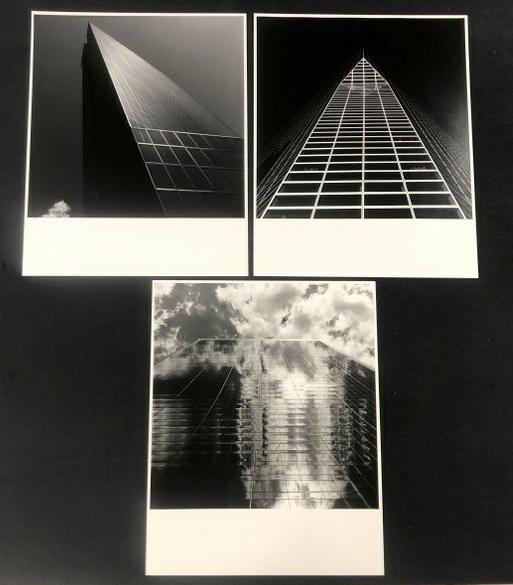(3) Chester Michalik ( b 1935) photographs New York skyscrapers, all signed and titled, they measure (1 of 4)