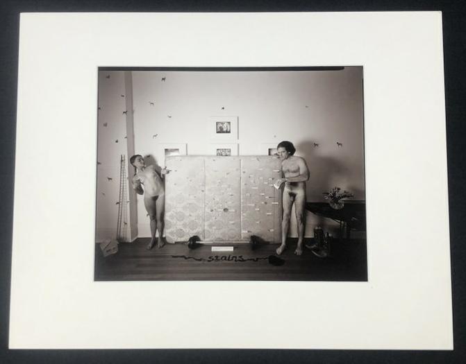 Les Krims ( b 1942 ) photograph titled ( The stains on both sides of my mattress labeled, and a (1 of 5)