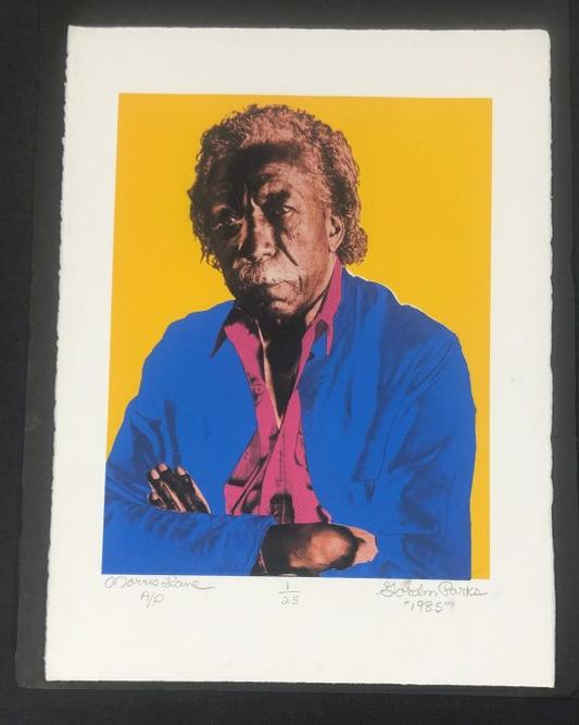 Morris Lane (b 1954) Artist Proof print ( number 1 of 25 ) of Gordon Parks, 1985, stamped on back, (1 of 6)