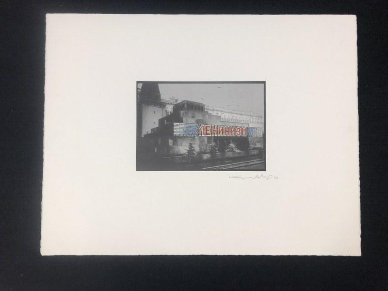 Photographic image of Lenin Mausoleum Project by V A Komar & Alex Melamid AD photograph, signed (1 of 3)