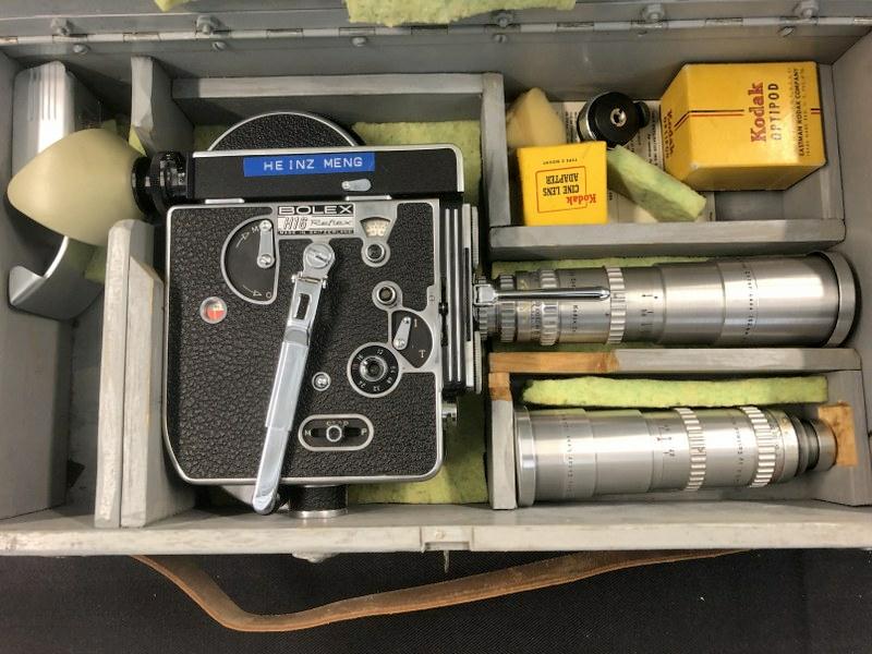 BOLEX H16 Reflex camera with (2) large lenses as pictured. This picture is just how we found it in (1 of 16)