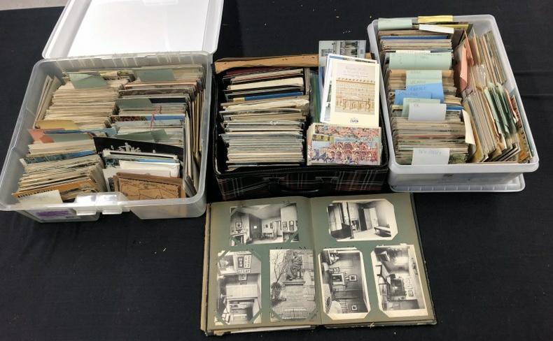 Big Estate postcard lot, most sorted as we found them, mostly US, some foreign, some Holidays, many (1 of 9)