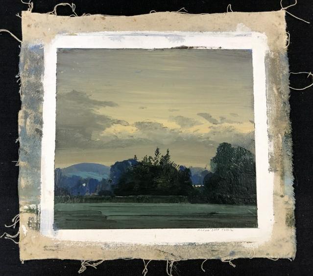 Harry Orlyk ( b 1947 ) o/c titled ( Near Salt Creek ), loose canvas measures 13.5" x 14.5".  From (1 of 1)