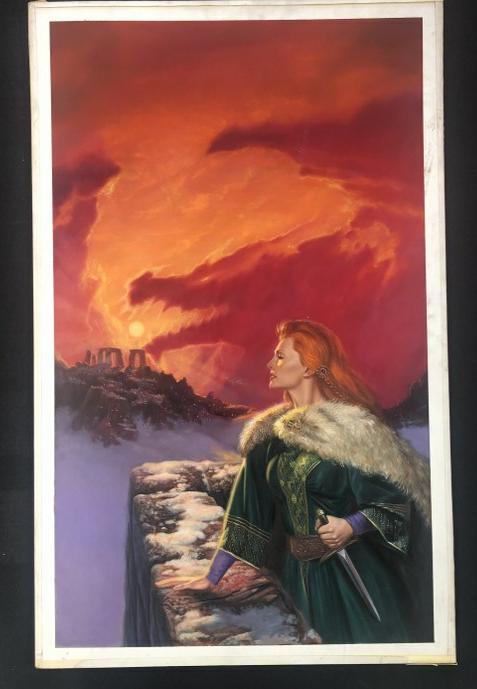 Kevin Eugene Johnson ( b 1954 ) original book cover illustration for ( In Winter's Shadow, 1982 ) (1 of 1)