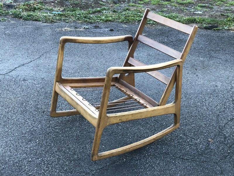 John Stuart Mid Century rocker designed by Ole Wanscher,  from local estate, formerly of NYC. Rocker (1 of 5)
