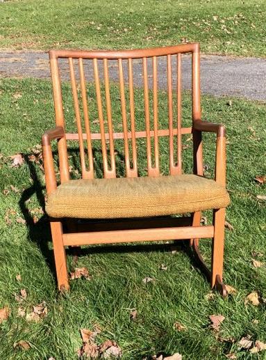 Hans Wegner Danish Modern rocking chair, estate fresh, structurally sound, some light finish rubs or (1 of 7)