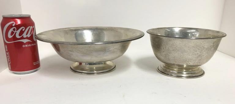 (2) sterling silver bowls, nice estate condition, marked on bottoms ( Conquistadoe 925/1000 Sterling (1 of 3)