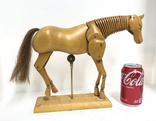 Articulated Horse model, very nice condition, from Hudson Valley estate, I see no Maker's mark or (1 of 2)