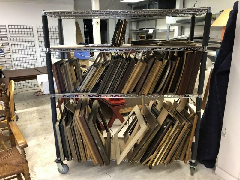 (55 ) old picture frames, mostly smaller size, some Victorian, some turn of century, some in better: (55 ) old picture frames, mostly smaller size, some Victorian, some turn of century, some in better shape than others. From Hudson, N.Y. estate of noted art collector Albert Burnette Roberts. Good lot