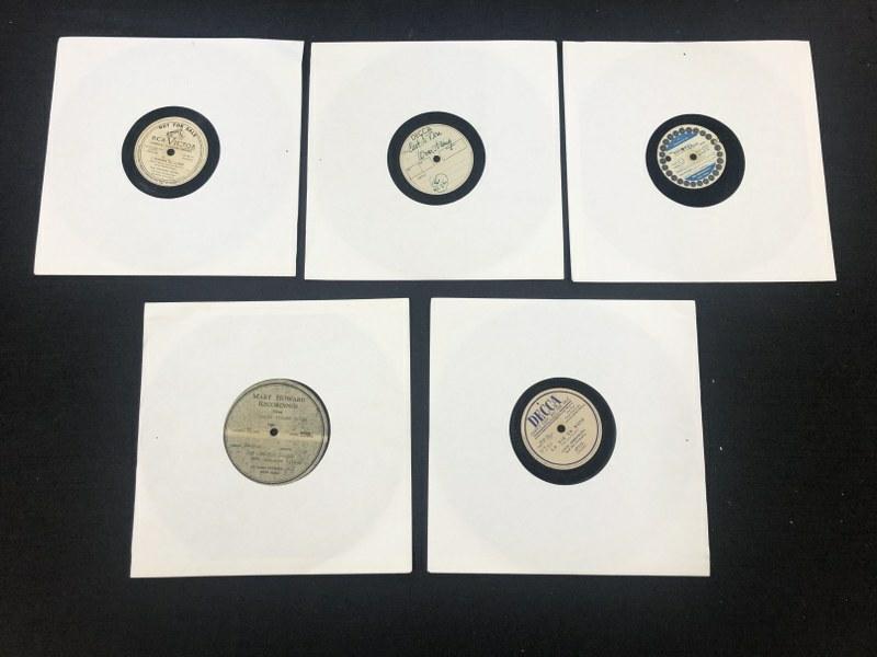 (5) 78 records ( Promotional- Not For Sale ) includes - DOT AND TWO DASHES-BASIN STREET BLUES - (1 of 9)