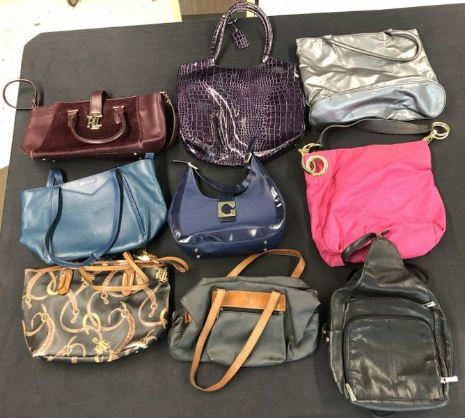 (9) purses and shoulder bags from Westchester County, N.Y. estate- good lot for dealer to sort out- (1 of 2)