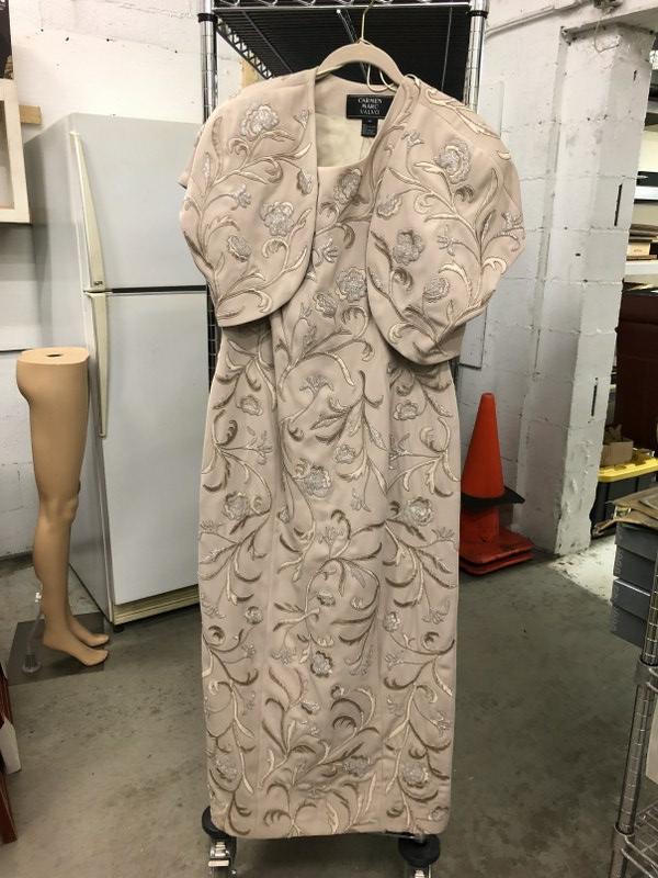 (8) vintage ladies evening dresses, from fine Westchester County, N.Y. estate, lots of beaded, some (1 of 9)