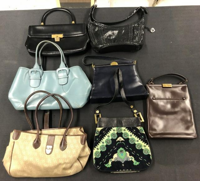 Estate lot (7) nice purses, nice overall estate condition - includes Greatrex, Brighton, Wilcof, (1 of 1)