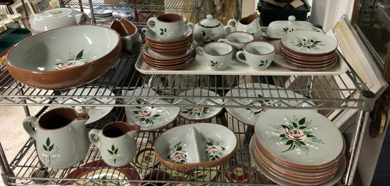 (43) pcs. STANGL (Bella Rosa ) pattern dishes, from estate collection, very nice condition, includes (1 of 12)