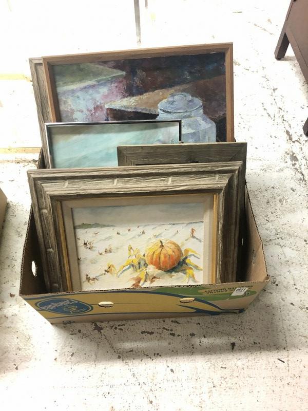 (8) still lifes from New Paltz, N.Y. Atists estate ( Elizabeth Meng ), most all oils, one pastel, (1 of 6)