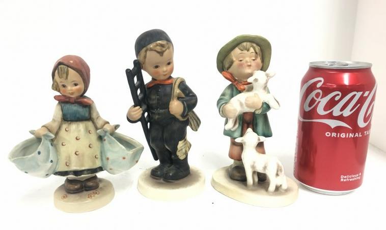 Hummel (3) pcs. From local estate, all in very nice condition. Tallest measures 6.25" high.: Hummel (3) pcs. From local estate, all in very nice condition. Tallest measures 6.25" high.