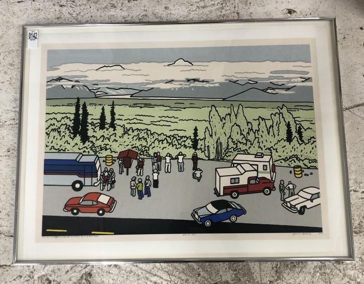 Spence Guerin signed print titled ( You get a chance to see Mt. Mckinley on a 5 day tour ) - Edition (1 of 4)