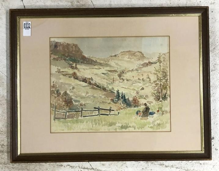 Erich Heckel (1883 - 1970) w/color landscape, from fine Woodstock, N.Y. collection we are selling. (1 of 8)