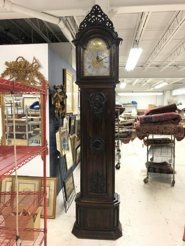 Early tall case clock, from fine estate in Catskill, N.Y. Name on face is ( J J Vander Borght ), has (1 of 10)