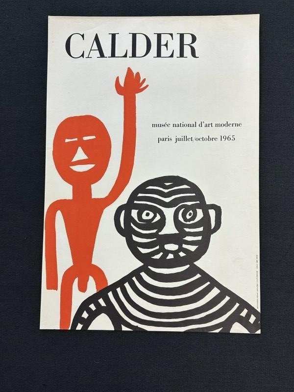 CALDER 1965 Musee national d'art moderne paris juillett /octobre 1965 poster, very nice condition,: CALDER 1965 Musee national d'art moderne paris juillett /octobre 1965 poster, very nice condition, measures 23.5" x 16.25".
