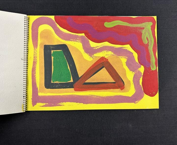 Edward Avedisian ( 1936-2007 ) sketchbook with (19 ) watercolors from 1979 era, some dated. Includes: Edward Avedisian ( 1936-2007 ) sketchbook with (19 ) watercolors from 1979 era, some dated. Includes abstract, impressionist figures, etc. The pages measure 10" x 14", rag paper. From Hudson, N.Y. est