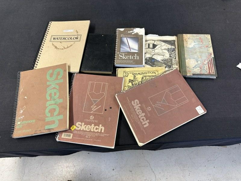Edward Avedisian (1936-2007 ) (9) sketchbooks includes w/colors pen & ink, pencil drawingsâ€¦â€¦over: Edward Avedisian (1936-2007 ) (9) sketchbooks includes w/colors pen & ink, pencil drawingsâ€¦â€¦over 100 in all or moreâ€¦..From Hudson, N.Y. estate of noted Art Collector Albert Burnette