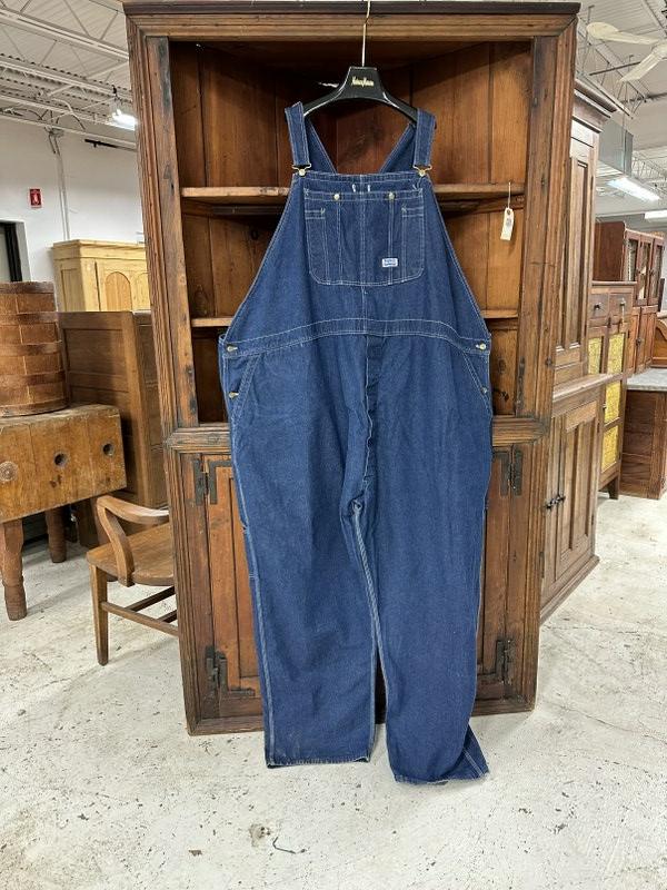 Cool pr. BIG SMITH size (76 ) store display for advertising blue jean overallsâ€¦..measure 75" top: Cool pr. BIG SMITH size (76 ) store display for advertising blue jean overallsâ€¦..measure 75" top to bottom x 38" across the middleâ€¦..from Hudson Valley collector of the unusualâ€¦..