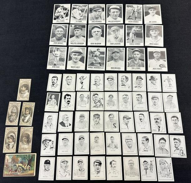 Estate Baseball Cards & (5) tobacco cards in overall nice plus condition. Includes (44) 1950's: Estate Baseball Cards & (5) tobacco cards in overall nice plus condition. Includes (44) 1950's Callahan Hall of Fame cards including very important HOF'sâ€¦.Wagner, Ruth, etc. as pictured, & also 
