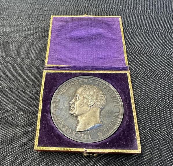 Russian Silver Medal in case ( for saving a life ), measures approx. 2" acrossâ€¦â€¦found in local: Russian Silver Medal in case ( for saving a life ), measures approx. 2" acrossâ€¦â€¦found in local estate.