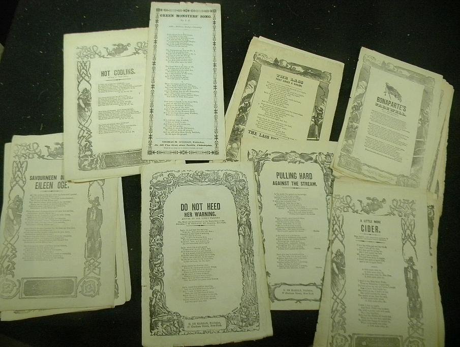 Lot Of 27 CIVIL WAR SONG SHEETS: Lot Of 27 CIVIL WAR SONG SHEETS