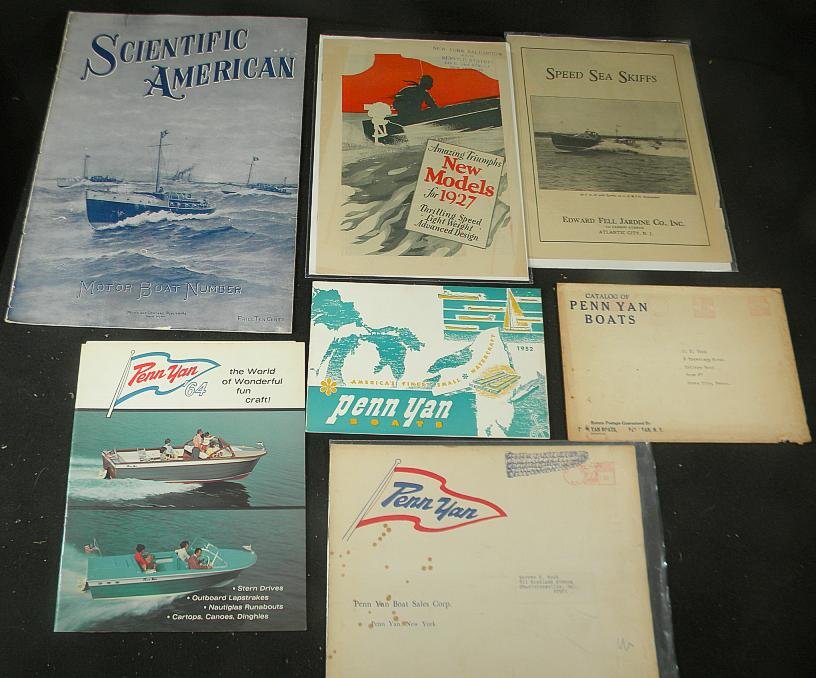 Lot Of Older Boat Related Catalogs & Brochures: Lot Of Older Boat Related Catalogs & Brochures , as pictured.