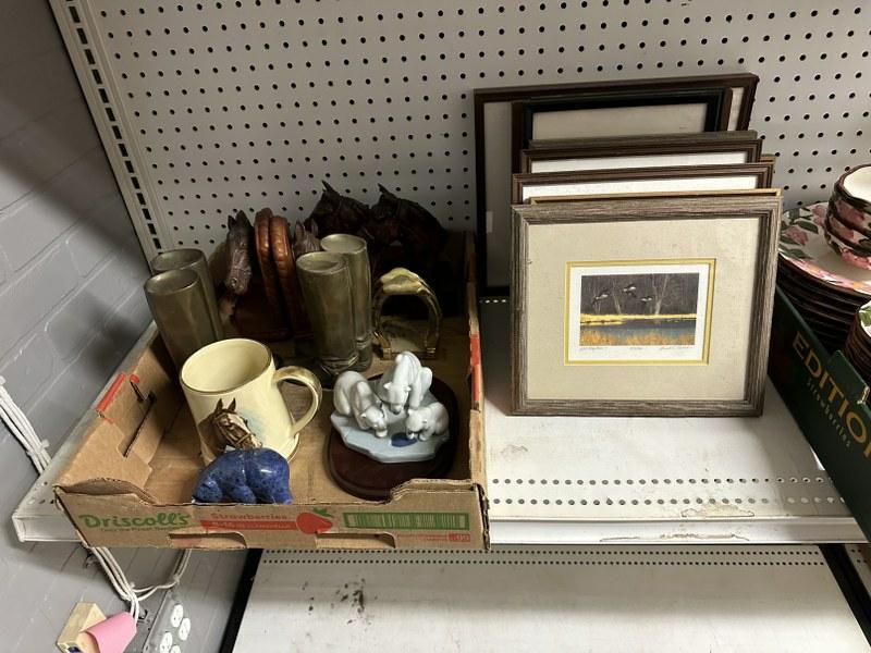 Misc. estate lot of small framed prints, most all signed of birds, animals, etc. And misc. horse (1 of 10)