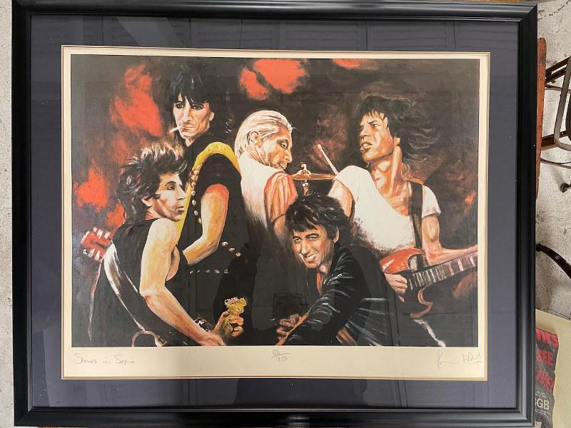 貴重 Ronnie Wood 直筆サイン 2020 Ron Wood ストーンズ 真作保証 ロンウッド Ronnie Wood 限定185部 直筆サイン有 Ron