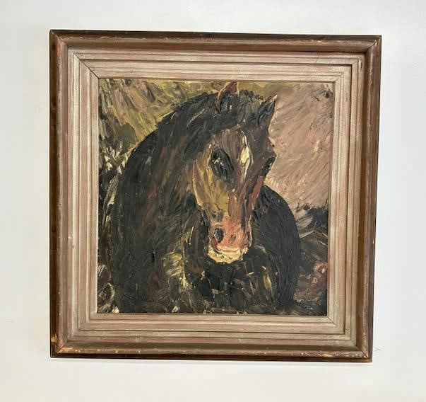 Arwed Balcke (Born 1921) impressionist o/b horse head, from local estate, signed lower right, (1 of 3)