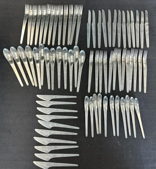 Arne Jacobsen Stainless Steel Flatware Set for A. Michelsen ( Denmark ) (73 pcs. Total ) found in (1 of 9)