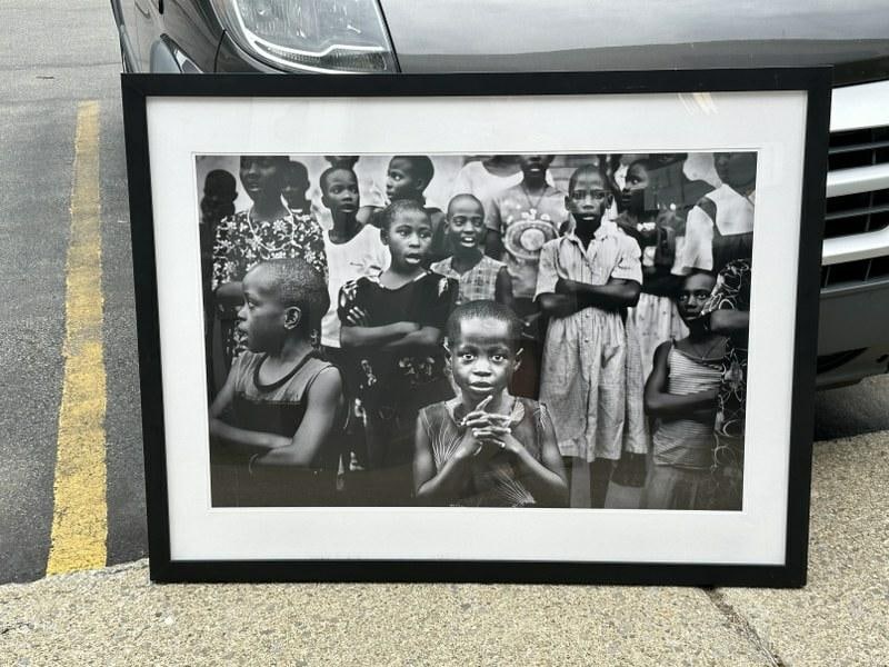 DOUG MENUEZ ( b 1957 ) large black & white framed photograph (used as cover for his book ( (1 of 3)