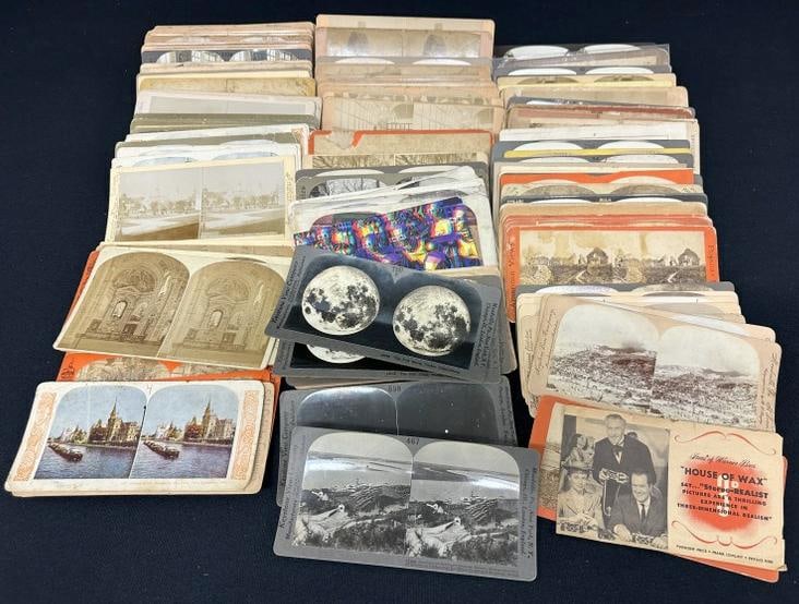 171 stereoviews including 92 of expositions, 6 Martinique disaster views, plus miscellaneous views. (1 of 3)