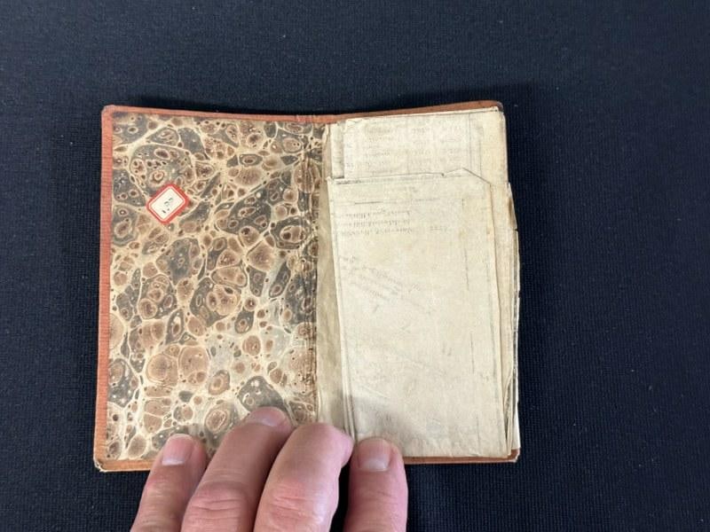 Antique pocket map of New York State with latest improvements by H. Phelps. Handcolored and: Antique pocket map of New York State with latest improvements by H. Phelps. Handcolored and published in 1832. "New York" stamped on front cover. Measures 5" X 27/8" folded, about 20" X 16.5" open. Sm