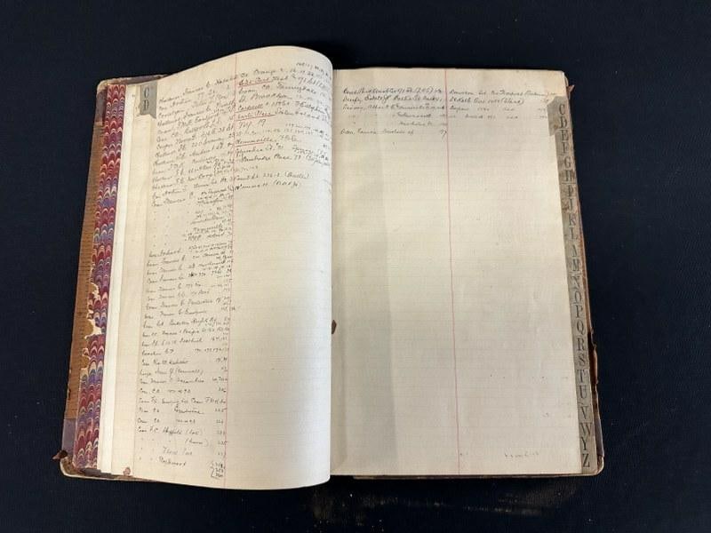 1900-1912 Log book of Property Abstracts. Mostly New York & New Jersey properties, many Brooklyn NY. (1 of 7)