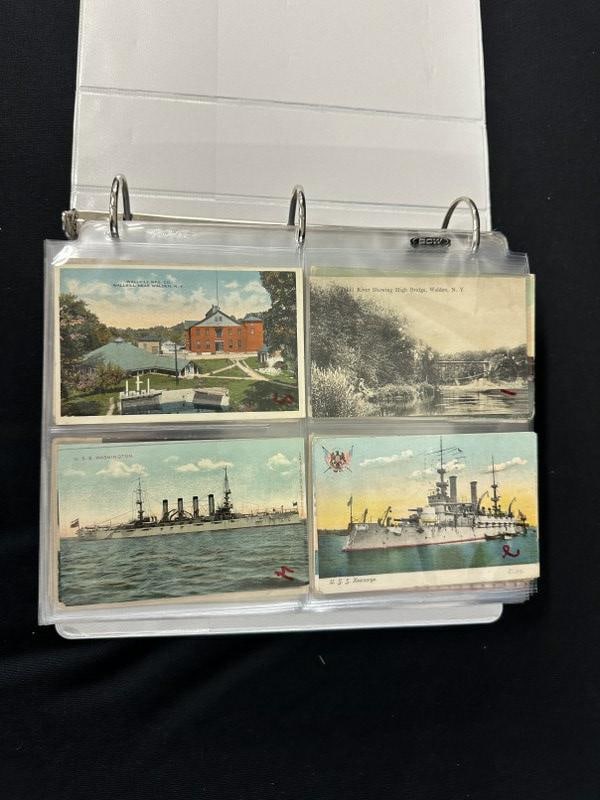 240 plus postcards- many New York, some RPPC and others in album (1 of 12)